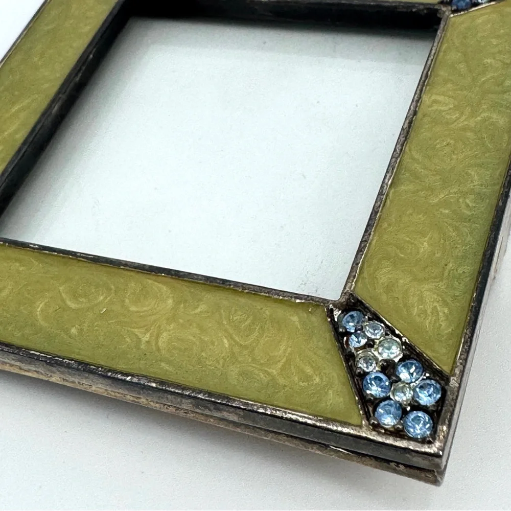 VTG Jay Strongwater Leland Emerald Enamel & Swarovski Crystal 2.75